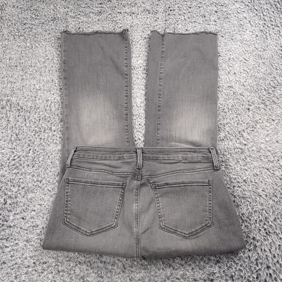 NYDJ Jeans Women 8 Gray Barbara Bootcut Denim Normcore Distressed Casual Stretch - Picture 1 of 10